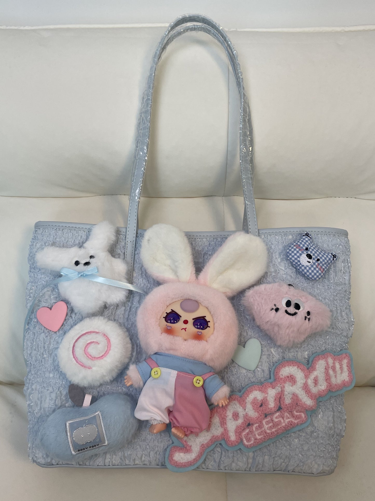 JoJo cute handmade stuffed toy bag