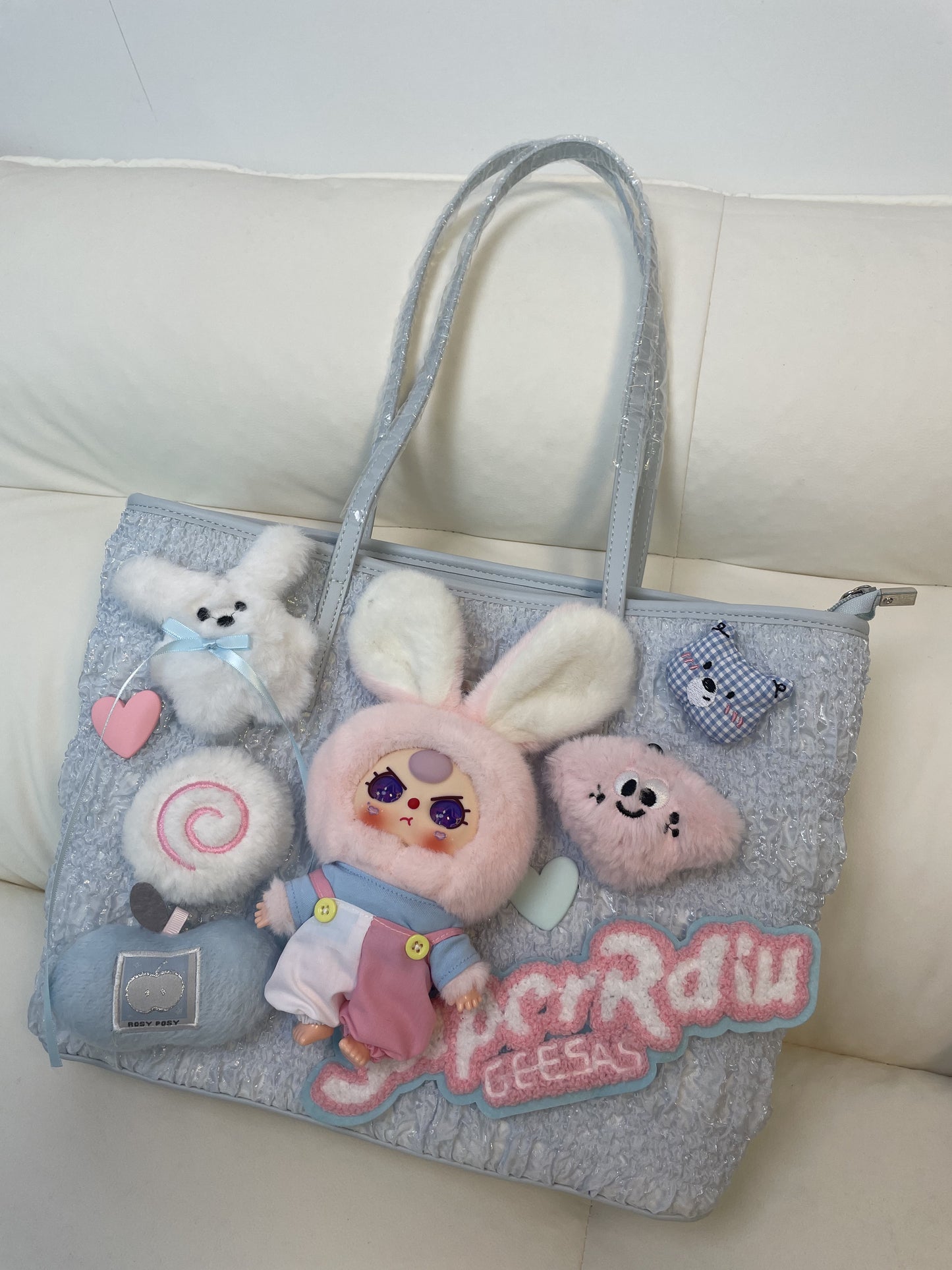 JoJo cute handmade stuffed toy bag