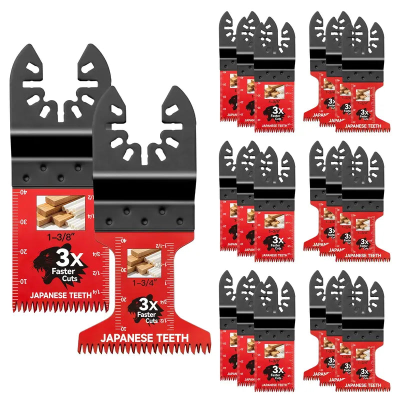 10/20/30/50 Pcs Multitool Professional Japanese Teeth Fast Cutting Oscillating Blade, Compatible with Major Tools, Durable Design, Heavy Duty