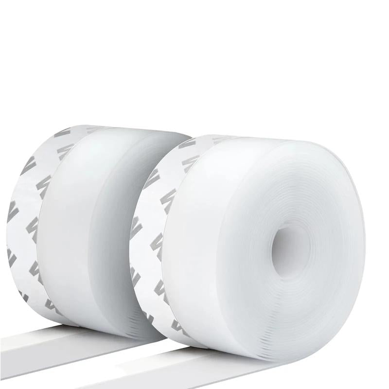 Adhesive Weather Stripping, 16.4Ft x 1.38in Draught Excluder Insulation Tape for Doors, Windows, Shower Sealing