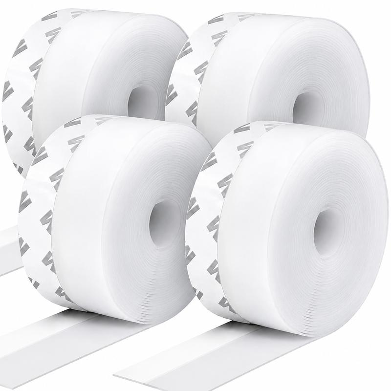 Adhesive Weather Stripping, 16.4Ft x 1.38in Draught Excluder Insulation Tape for Doors, Windows, Shower Sealing