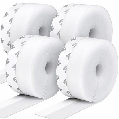Adhesive Weather Stripping, 16.4Ft x 1.38in Draught Excluder Insulation Tape for Doors, Windows, Shower Sealing