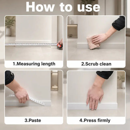 Adhesive Weather Stripping, 16.4Ft x 1.38in Draught Excluder Insulation Tape for Doors, Windows, Shower Sealing