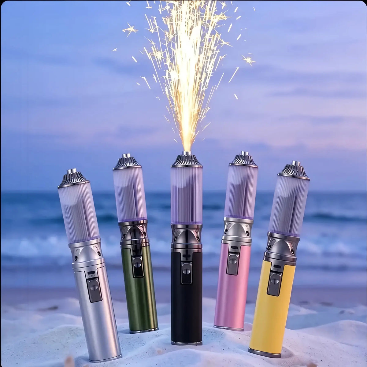 2-in-1 Reusable Spark Wand & Outdoor Torch with Replaceable Cartridge – Party & Celebration Gift