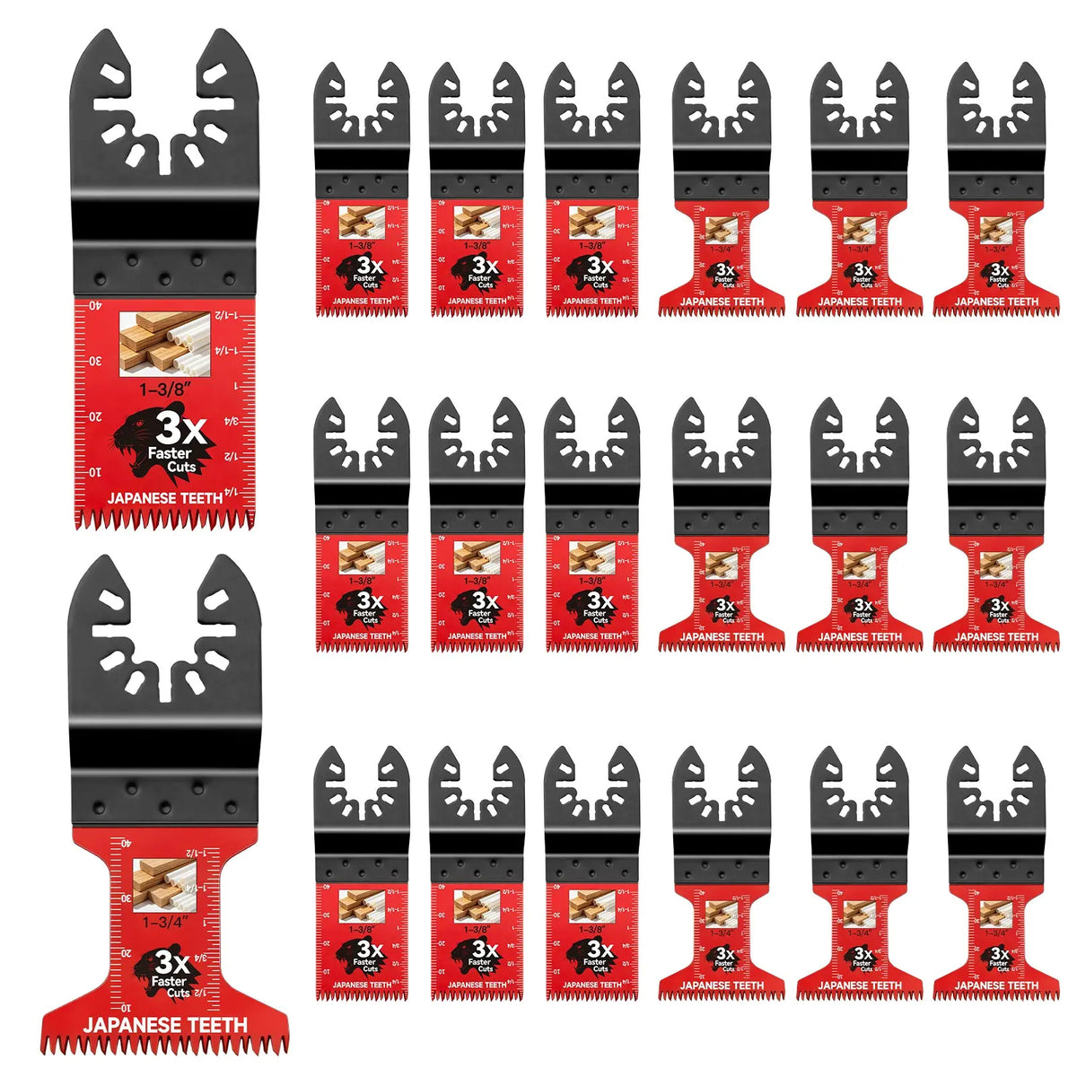 10/20/30/50 Pcs Multitool Professional Japanese Teeth Fast Cutting Oscillating Blade, Compatible with Major Tools, Durable Design, Heavy Duty
