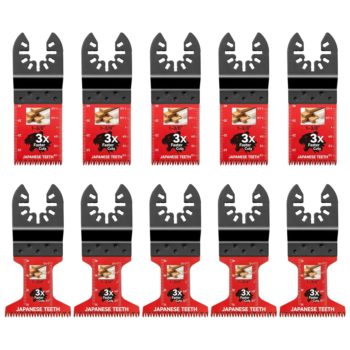 10/20/30/50 Pcs Multitool Professional Japanese Teeth Fast Cutting Oscillating Blade, Compatible with Major Tools, Durable Design, Heavy Duty