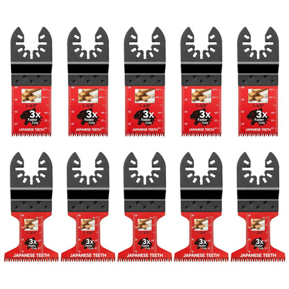10/20/30/50 Pcs Multitool Professional Japanese Teeth Fast Cutting Oscillating Blade, Compatible with Major Tools, Durable Design, Heavy Duty