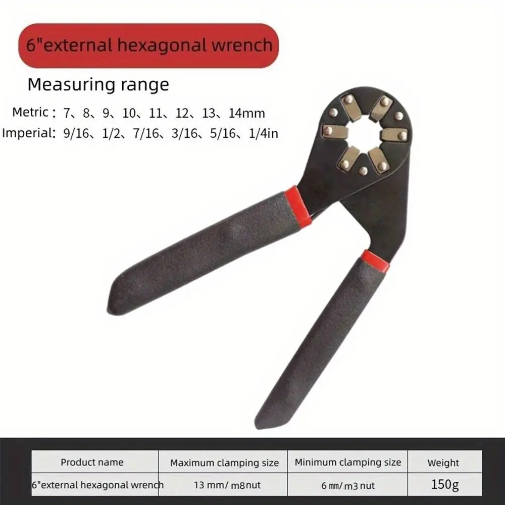 Bionic Self-Adjusting Wrench, Adjustable Wrench, 14-in-1 Multifunctional Universal Wrench with Anti-Slip Handle, High-Torque Portable Tool for Car & Bicycle Repair #GLOBAL PICKS