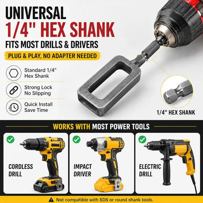 Heavy Duty Multifunctional Wire Twister-Knotter with Twist Sleeve, #9 & #11 Sizes, High-Hardness Steel Tool, Big-Diameter Fit, High Efficiency for General Bundling, Greenhouse Assembly