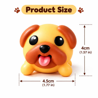 Funny Tongue Popping Pug Toy, Cute Squeeze Dog Fidget Toy, Soft Silicone Stress Relief Gadget, Novelty Desk Toy & Gift,Halloween Christmas Birthday Funny Gift