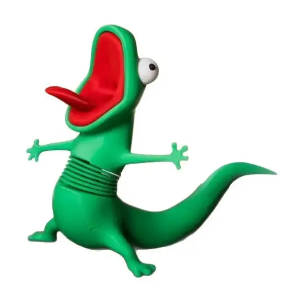 Wobbly Screaming Lizard Spring Toy, Funny Stress Relief Desk Decor, Cute Reptile Figurine, Unique Tabletop Accessory, Novelty Gift for Animal Lovers