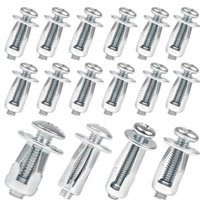 30Pcs/90Pcs Heavy-Duty Carbon Steel Button Rivet Locking Nuts Set - Durable, Rustproof, Bolt-Compatible Industrial & Furniture Hardware for Panel Fixing, Sheet Metal Repair (M4, M5, M6 Sizes)