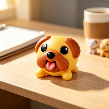 Funny Tongue Popping Pug Toy, Cute Squeeze Dog Fidget Toy, Soft Silicone Stress Relief Gadget, Novelty Desk Toy & Gift,Halloween Christmas Birthday Funny Gift