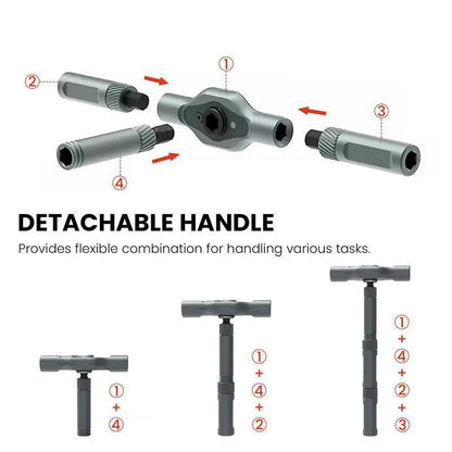 Ratchet Magetic Screwdriver Set, S2 Steel Precision Screwdriver Set - Removable Self Assembly Screwdriver Kit for Furniture Assembly and Repair - Gift for DIYer toolupgrade