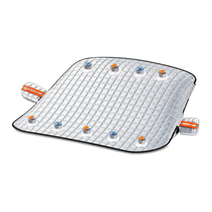 Thick Quilted Car Windshield Snow & Frost Cover, All-Season Waterproof Ice Sun Shield With Mirror Sleeves, Windproof Suction Cup Fixing, Anti-Dust UV Protection For Sedans SUVs Trucks, Skip Daily Morning Ice Scraping
