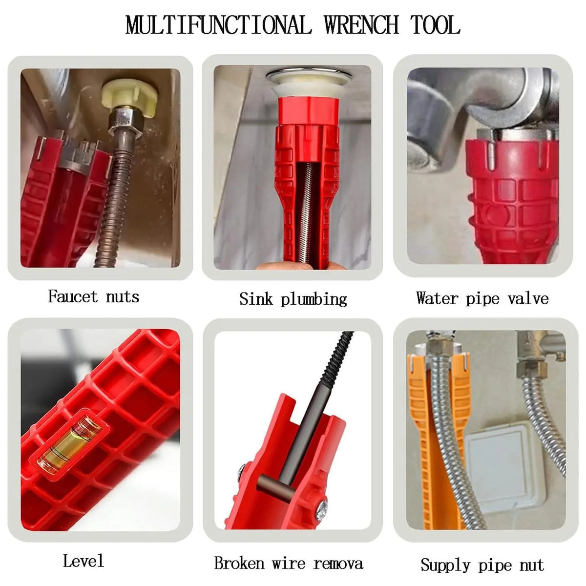 Multifunctional Faucet Ratchet Wrench Set, Sink Faucet Installer and Pipe Extractor Tool for Kitchen and Bathroom Plumbing #GLOBAL PICKS