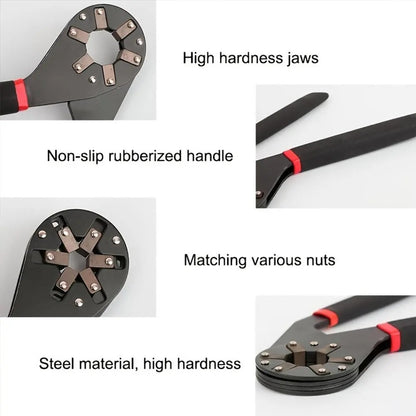 Bionic Self-Adjusting Wrench, Adjustable Wrench, 14-in-1 Multifunctional Universal Wrench with Anti-Slip Handle, High-Torque Portable Tool for Car & Bicycle Repair #GLOBAL PICKS