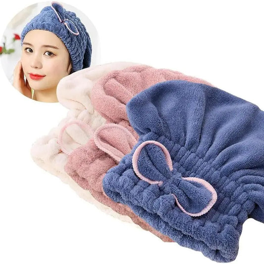 Gorros de Toalla de Microfibra de 3 Piezas para el Pelo, Extra Suaves y Ultra Absorbentes, Gorros de Secado Rápido para el Pelo, Turbante para Pelo Mojado de Mujer Light Shiny SpringStatements