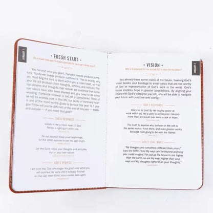 Un minuto con Dios para hombres, Diario devocional de 365 días, Libro portátil de reflexiones diarias, Regalo perfecto para fiestas, cumpleaños, Navidad, Año Nuevo, Diario de superación personal