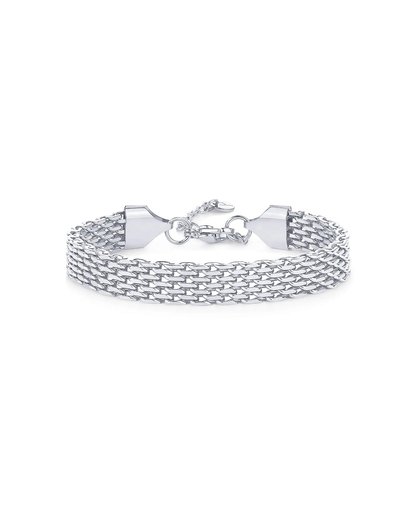 Waterproof Chunky Chain Bracelet for Women - 14K Gold Plated Trendy Adjustable Chain Bracelet - Lightweight Stainless Steel Jewelry