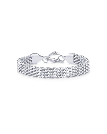 Waterproof Chunky Chain Bracelet for Women - 14K Gold Plated Trendy Adjustable Chain Bracelet - Lightweight Stainless Steel Jewelry