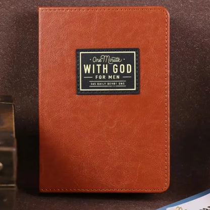 Un minuto con Dios para hombres, Diario devocional de 365 días, Libro portátil de reflexiones diarias, Regalo perfecto para fiestas, cumpleaños, Navidad, Año Nuevo, Diario de superación personal