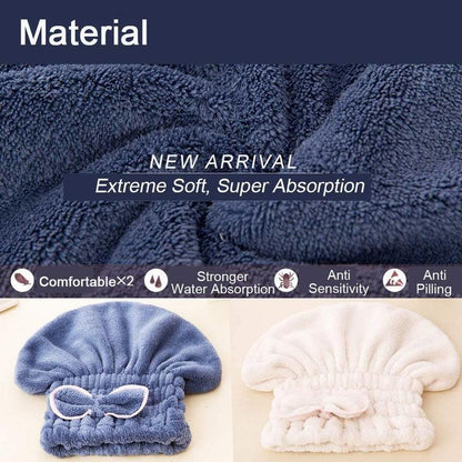 Gorros de Toalla de Microfibra de 3 Piezas para el Pelo, Extra Suaves y Ultra Absorbentes, Gorros de Secado Rápido para el Pelo, Turbante para Pelo Mojado de Mujer Light Shiny SpringStatements