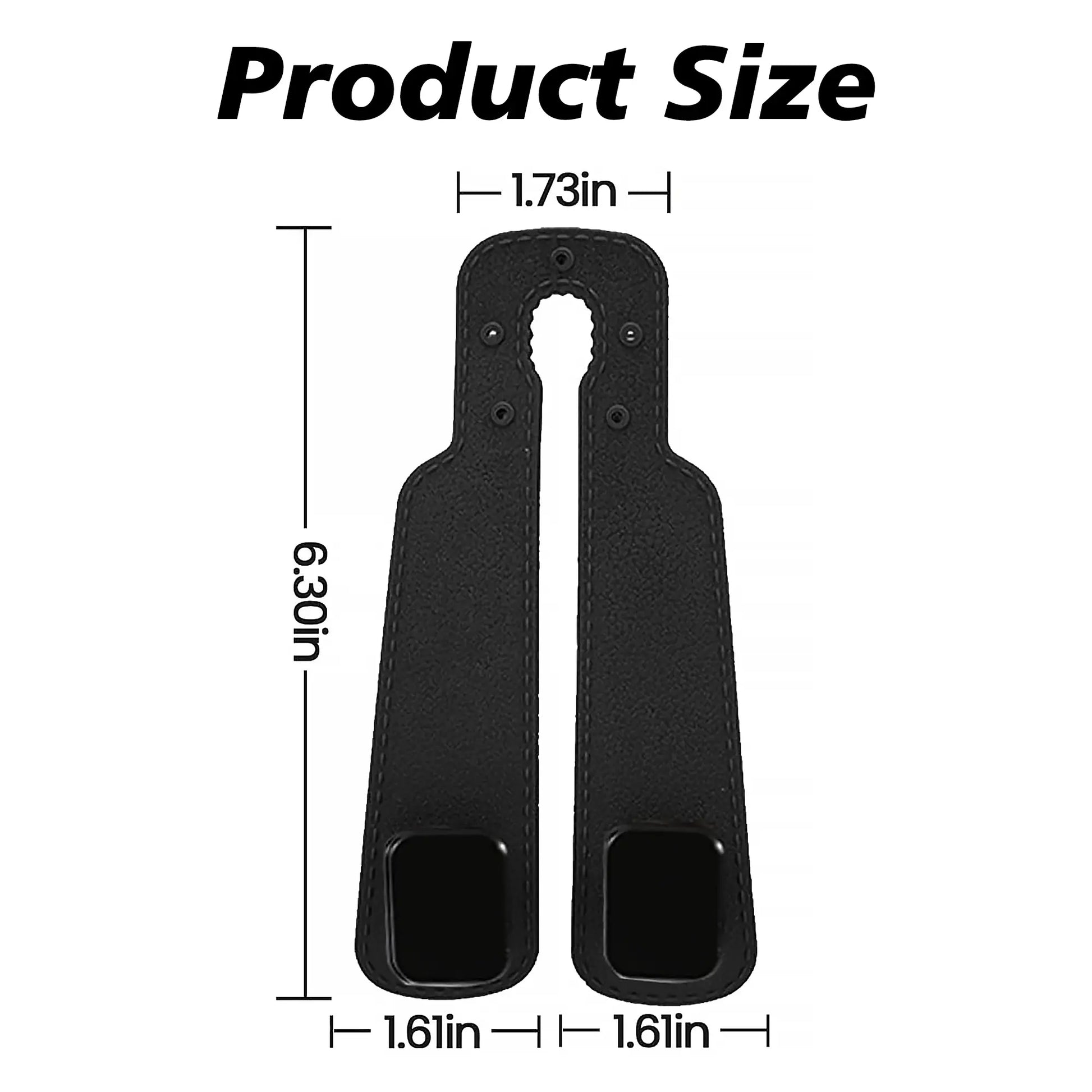 Car seat headrest double hook dimensions