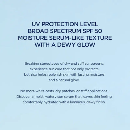 [SKIN1004 Official Shop] Hyalu-Cica Water-Fit Sun Serum UV 50ml (OTC) - Lightweight Sunscreen for Daily Use, Korean Sunscreen, Watery and Creamy Texture, Sunscreen for Sensitive Skin