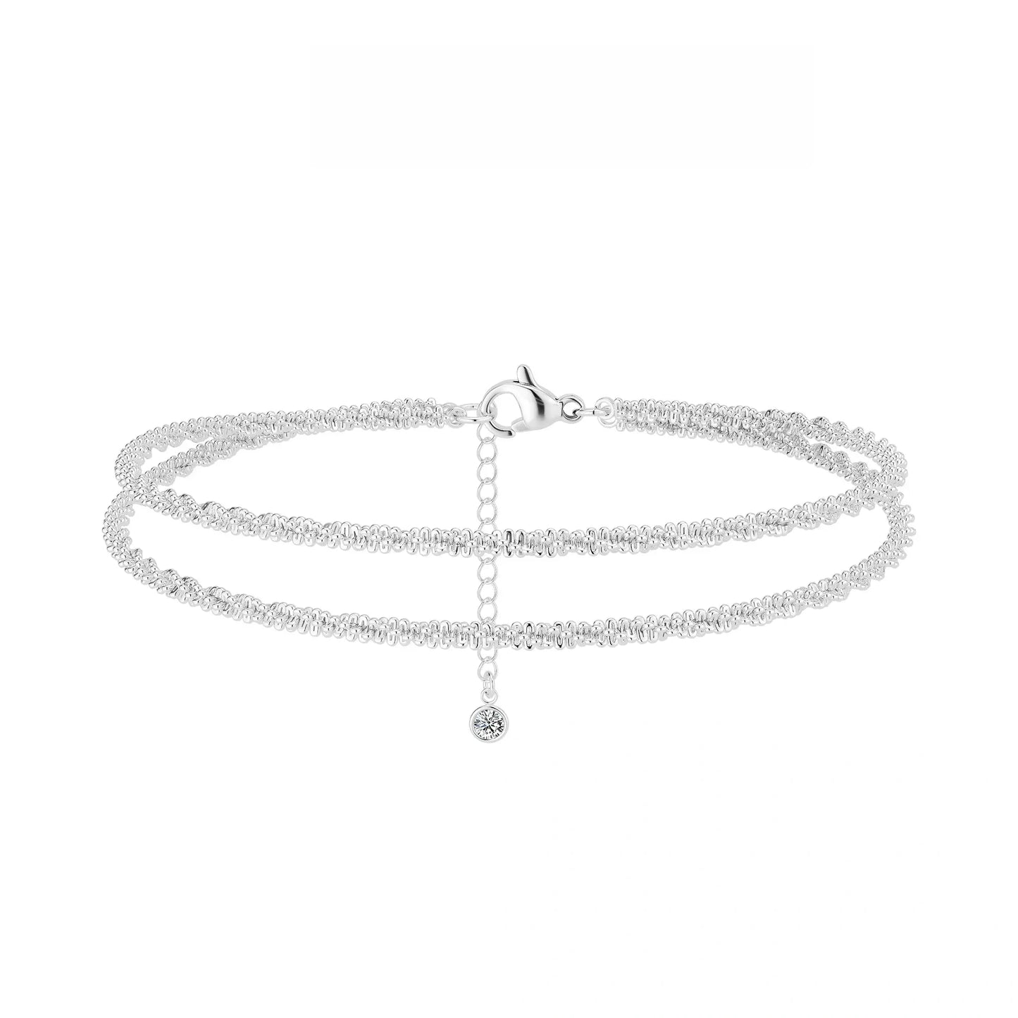 Waterproof Anklet For Women Adjustable Womens Anklet Set Stackable Figaro Beaded Cuban Link Anklets Daily Clothing Decor For Beach Summer Trendy All-match & Exquisite Jewelry For Valentine's Day gifts
