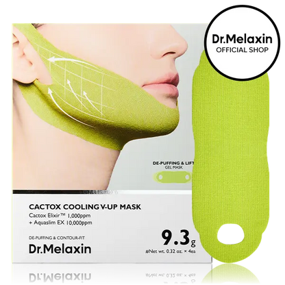 [Dr.Melaxin Official] CACTOX V-LIFTING MEWING BAND with Cactus Cooling Reduce Puffiness & Pore Tightening for Visible Pore Care Skin Repair