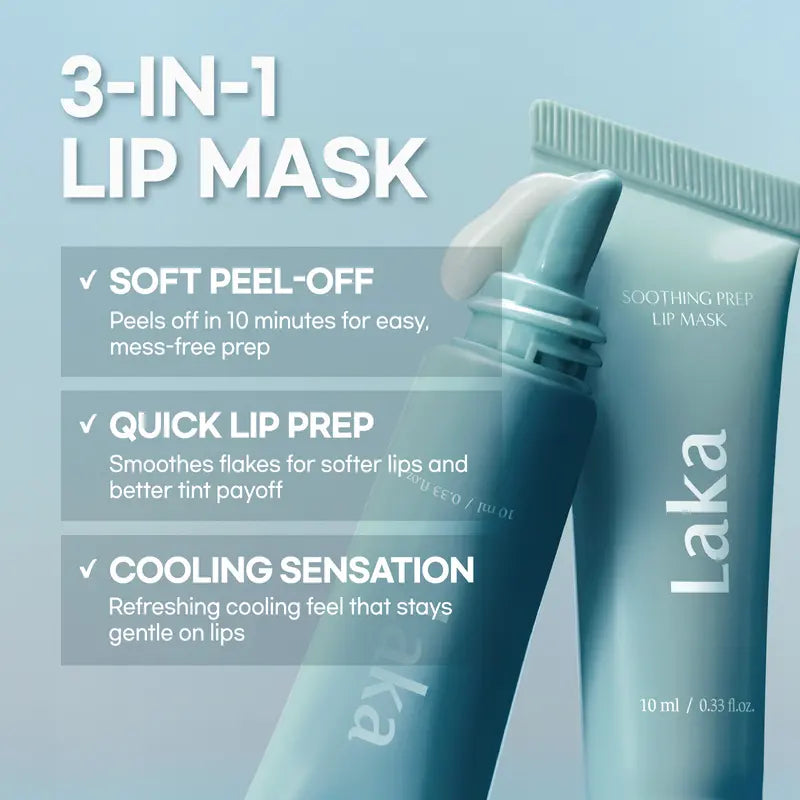 [Laka] Soothing Prep Lip Mask — Cooling peel-off lip mask for smoother lip prep and a hydrated feel Flawless Flawless