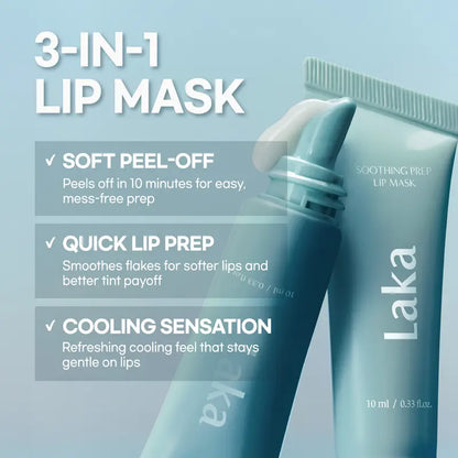 [Laka] Soothing Prep Lip Mask — Cooling peel-off lip mask for smoother lip prep and a hydrated feel Flawless Flawless