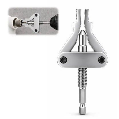 Broken Pipe Thread Extractor, Universal 1/2" 3/4" 1" Pipe Nipple Remover, Drill Powered Broken Thread Removal Tool for Rusty Faucet & Pipe Nipples