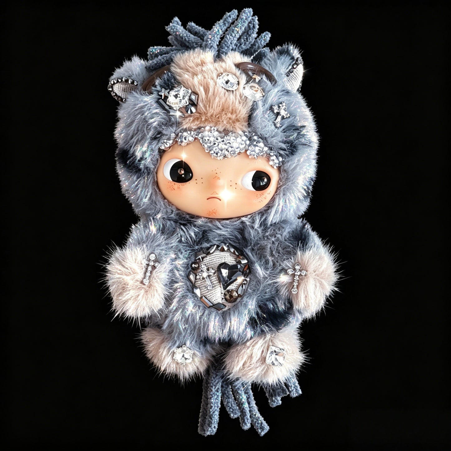 【popmart100%genuine】   Little Wild diy diamond doll customization