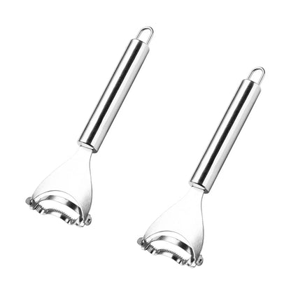 2 Counts Corn Peeler, Commercial-Grade Corn Shucker - Rustproof Steel Blade for Bulk Corn Processing