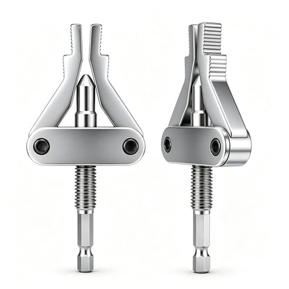 Broken Pipe Thread Extractor, Universal 1/2" 3/4" 1" Pipe Nipple Remover, Drill Powered Broken Thread Removal Tool for Rusty Faucet & Pipe Nipples