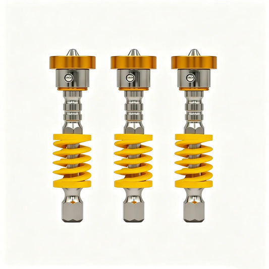 Magnetic Screwdriver Bits Set (Pack of 5) - Spring-Loaded Quick Change Hex Shank Drill Attachment Tool Kits for Electric Drills, Power Tools, Father's Day Gift, Fast Bit Changes, Drill Work