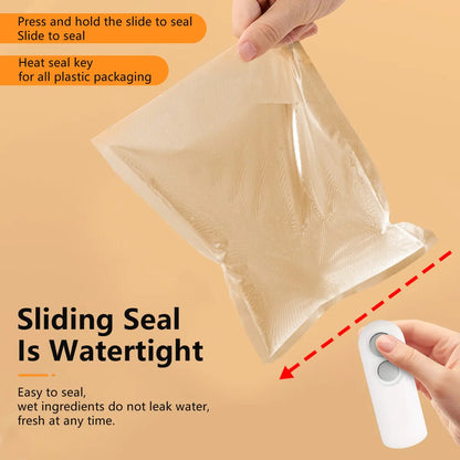 【FaddishDeal】Mini snack bag sealing machine,2 in 1 heat USB rechargeable snack bag selaer,plastic Electric bag sealers, keep food fresh. Portable Sealer Picnics.