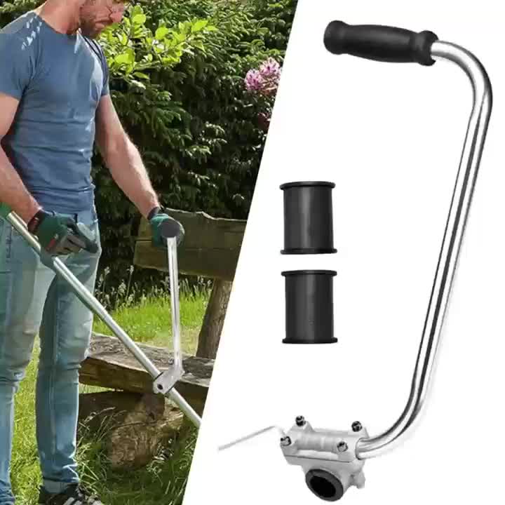 Grass Trimmer Handle, Aluminum Trimmer Handle with Bracket Clip Feature, Multifunctional Garden Trimmer Handle, Power Tool Accessories, Aluminum Construction