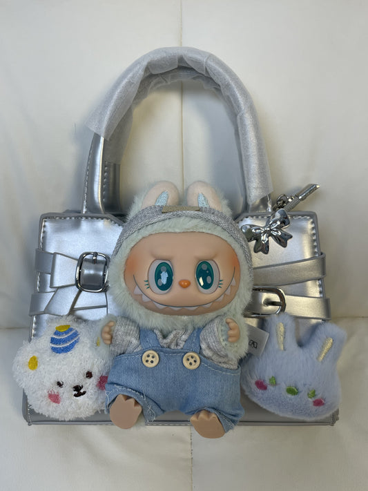 A fluffy stuffed toy bag with a JoJo exclusive feel!