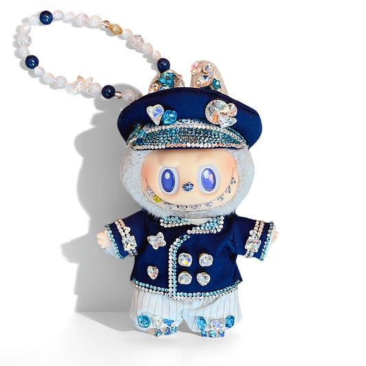 LABUBU captain  popmart diamond doll