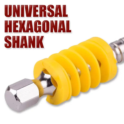 Magnetic Screwdriver Bits Set (Pack of 5) - Spring-Loaded Quick Change Hex Shank Drill Attachment Tool Kits for Electric Drills, Power Tools, Father's Day Gift, Fast Bit Changes, Drill Work