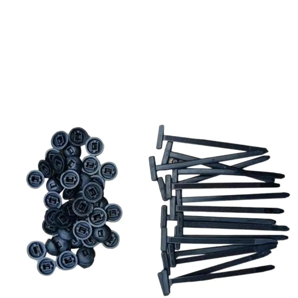 Nylon Cable Tie Buckle Kit PA66 Windproof Tensile Strength: 50kg &Anti-Corrosion for Car/Home/industrial Cable Management-40°C-130°C Extreme Proof, Lifetime Supply Pack (100pcs)TTV FathersDayGift daily repair Universal bundle