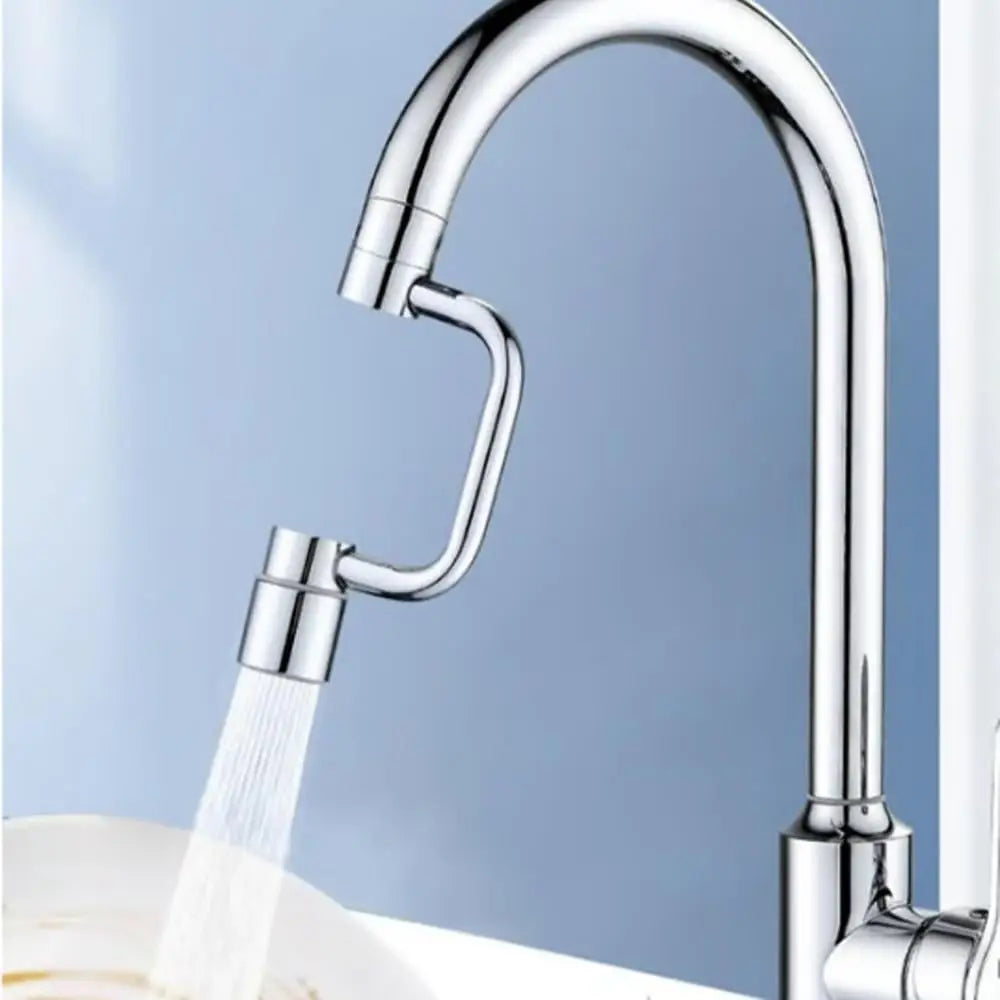 Rotatable Faucet Aerator Extension - for Effortless, All-Angle Control, Rotating Swivel Faucet Aerator Extender, Kitchen Bathroom Sink Faucets Sprayer Attachment with 2 Mode Splash(1PC)