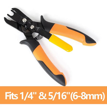 1-Hand Operation Heavy Duty Push-to-Connect Air Hose Connector Remover Pliers - Compact PVC, Carbon Steel, Automotive Pneumatic Quick Disconnect Repair Tools, Father's Day Gift for 3D Printers, Aquaria, Easy To Use