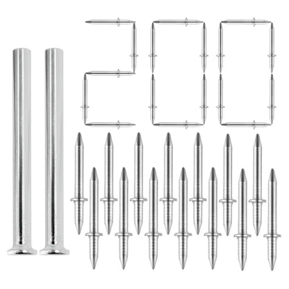 200 Count Non-Marking Double-Headed Skirting Nails Sturdy Damage-Free Wall Installation Kit for Easy Application Functional Mounting Nails for Baseboards Wall Panels Furniture Cover Plates No Drilling Required
