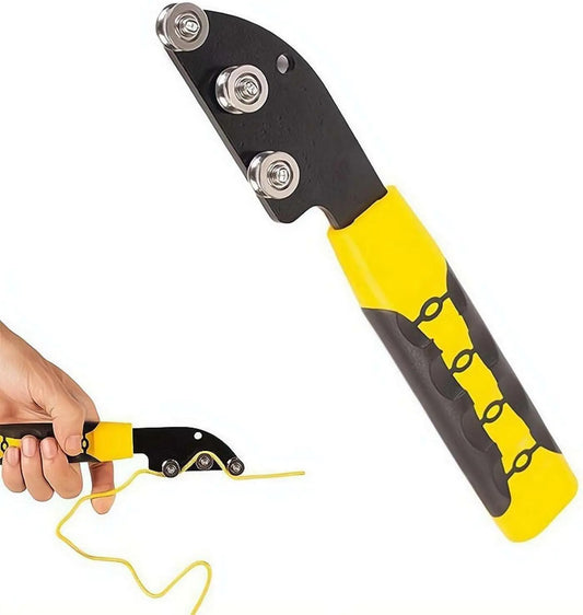 Stainless Steel Cable Straightener Tool - Professional Manual Untwisting & Bending Device for Electricians, HVAC & Telecom Projects